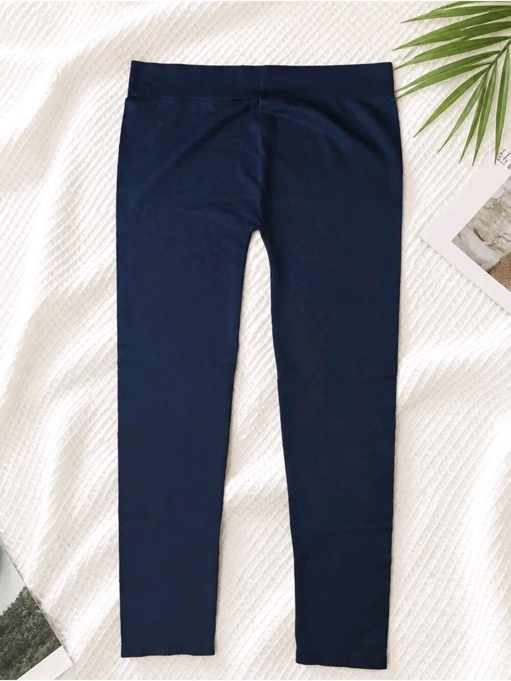 HUE Black Slim High-Waist Leggings #CAP18 - Picture 2 of 7